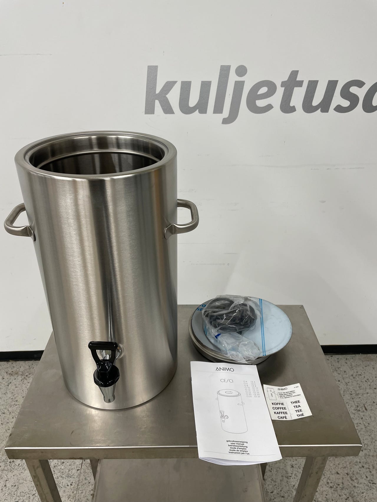 Uusi Metos / Animo CE 10L Lämmittävä kahvi / Tee säiliö