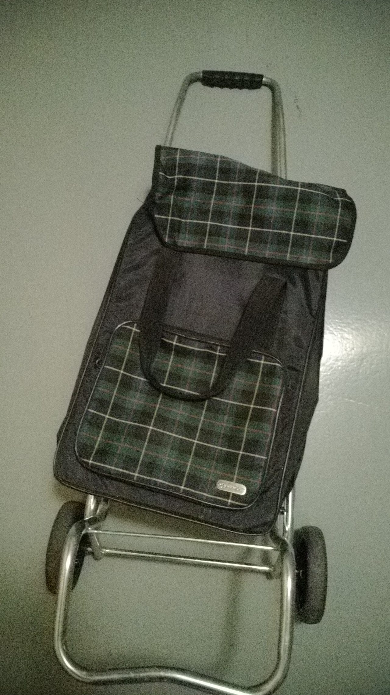 Ostoskärry, 30L, Väri: ruutu, vihreä