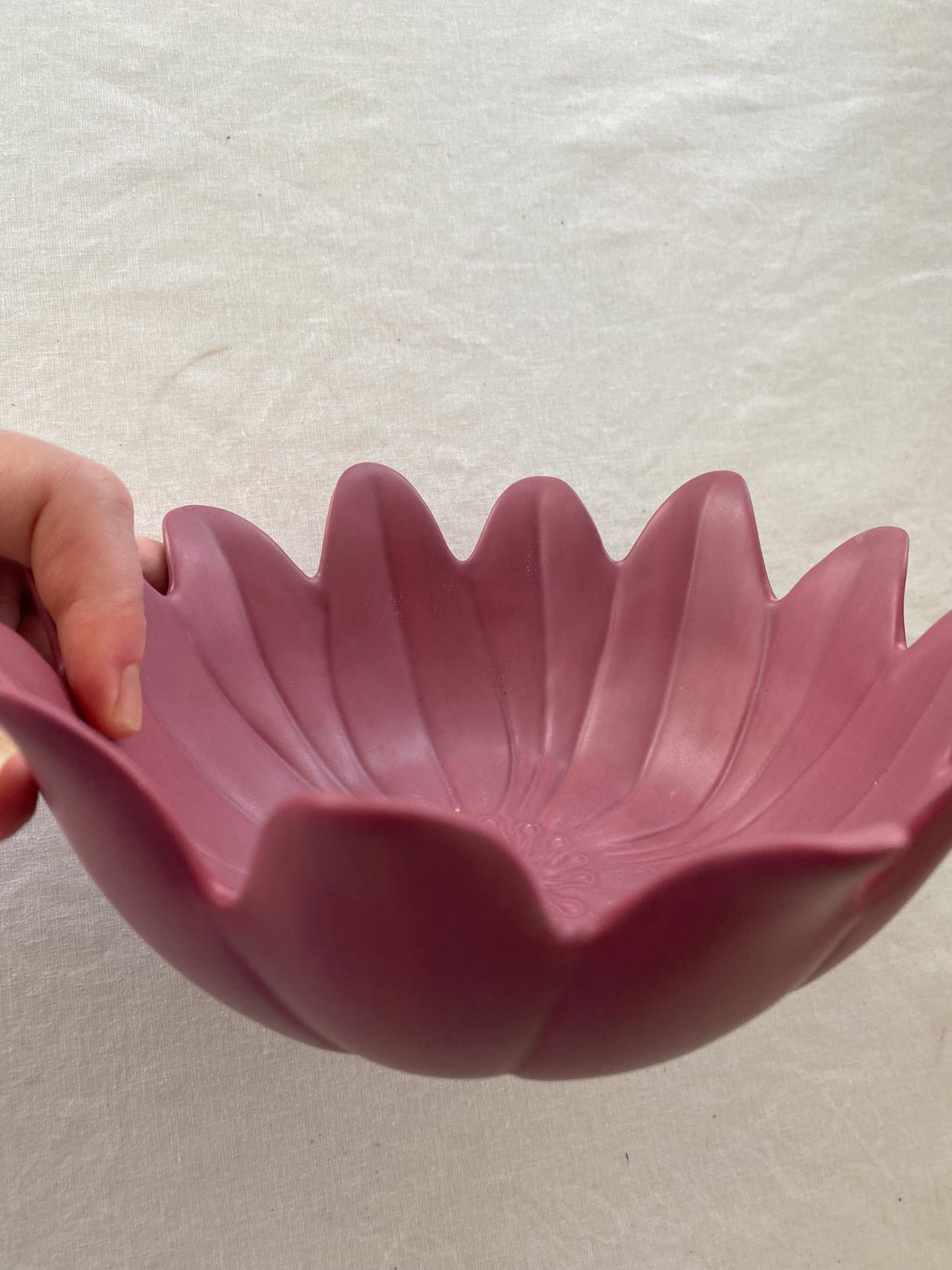 PartyLite Kukka Kulho Punainen Muovi