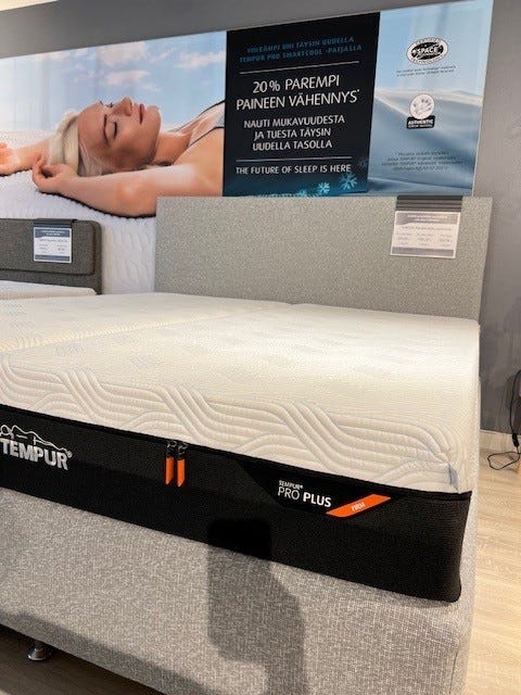 TEMPUR Pro Plus Firm patja 90x200x25cm ETUSI 740e