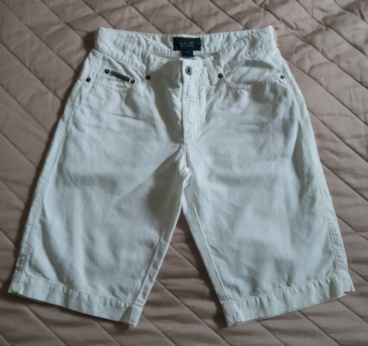 GANT Shortsit valkoiset,pellava/puuvilla