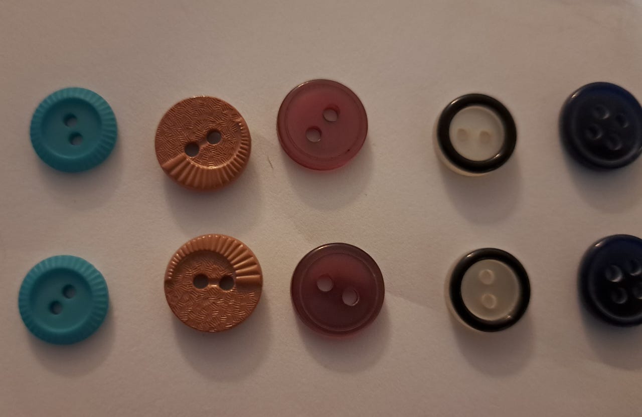 12 ja 13mm nappi monta erilaista