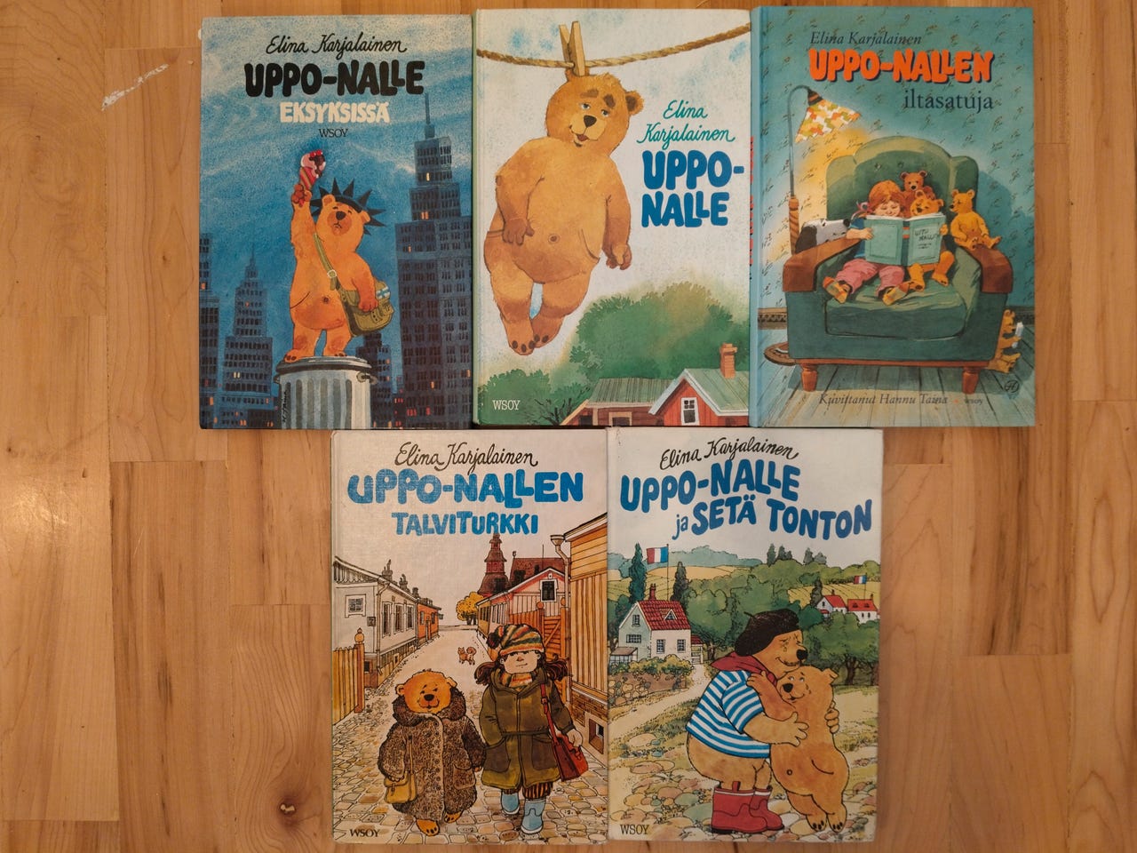 Uppo-Nalle -kirjoja monta erilaista, Vantaa/Imatra/posti