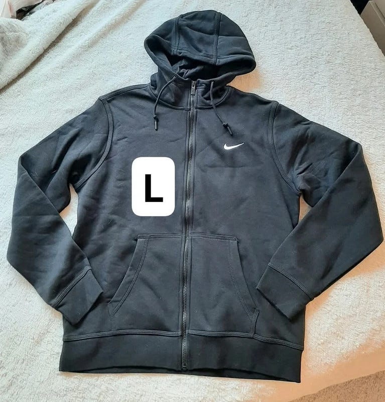 L koon nike musta college huppari