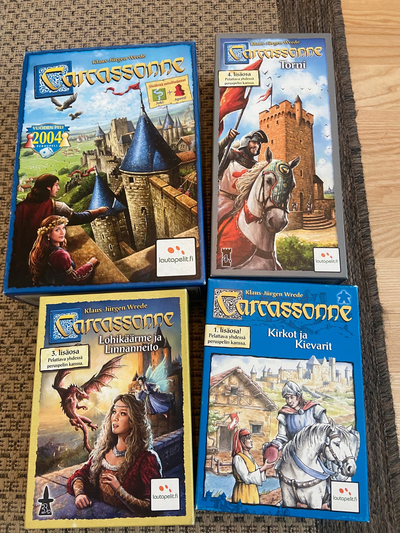 Carcassone ja 3 lisäosaa