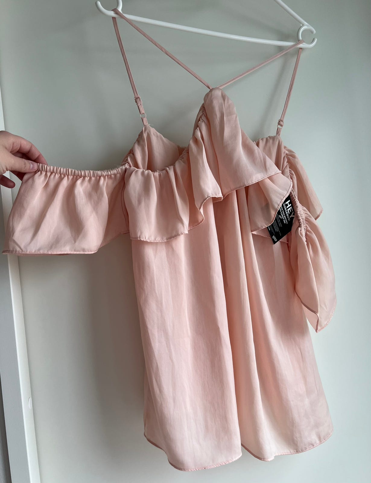 Off shoulder cross top