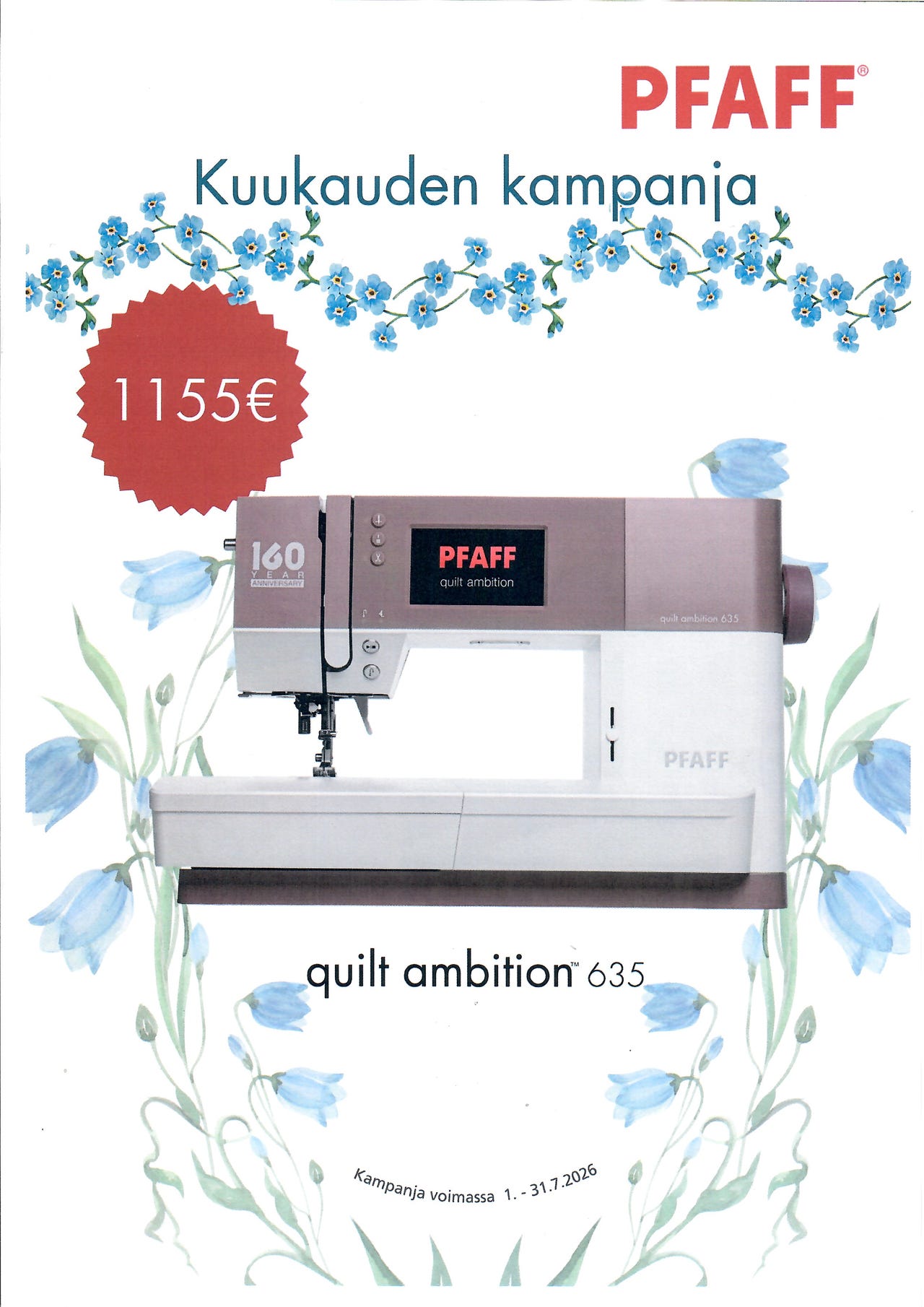 Pfaff Ambition 635, uusi