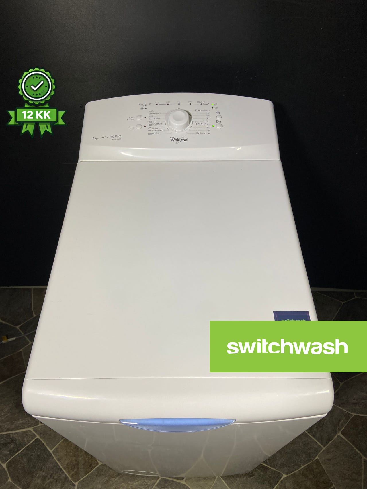 Whirlpool 5kg A++ pesukone pieneen tilaan