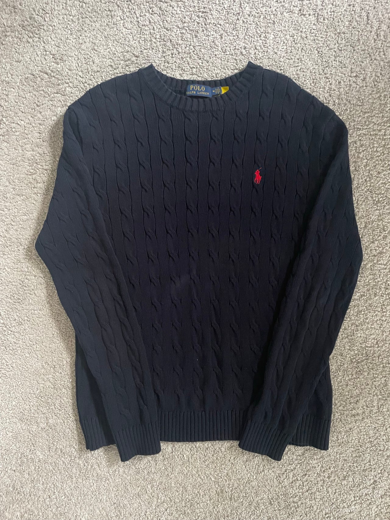 Cable knit sweater