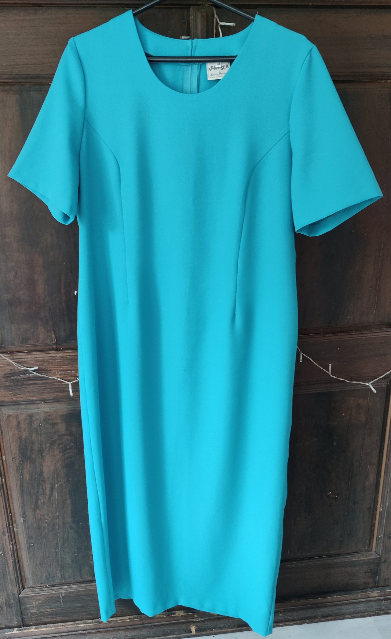 Vintage mekko turkoosi 44