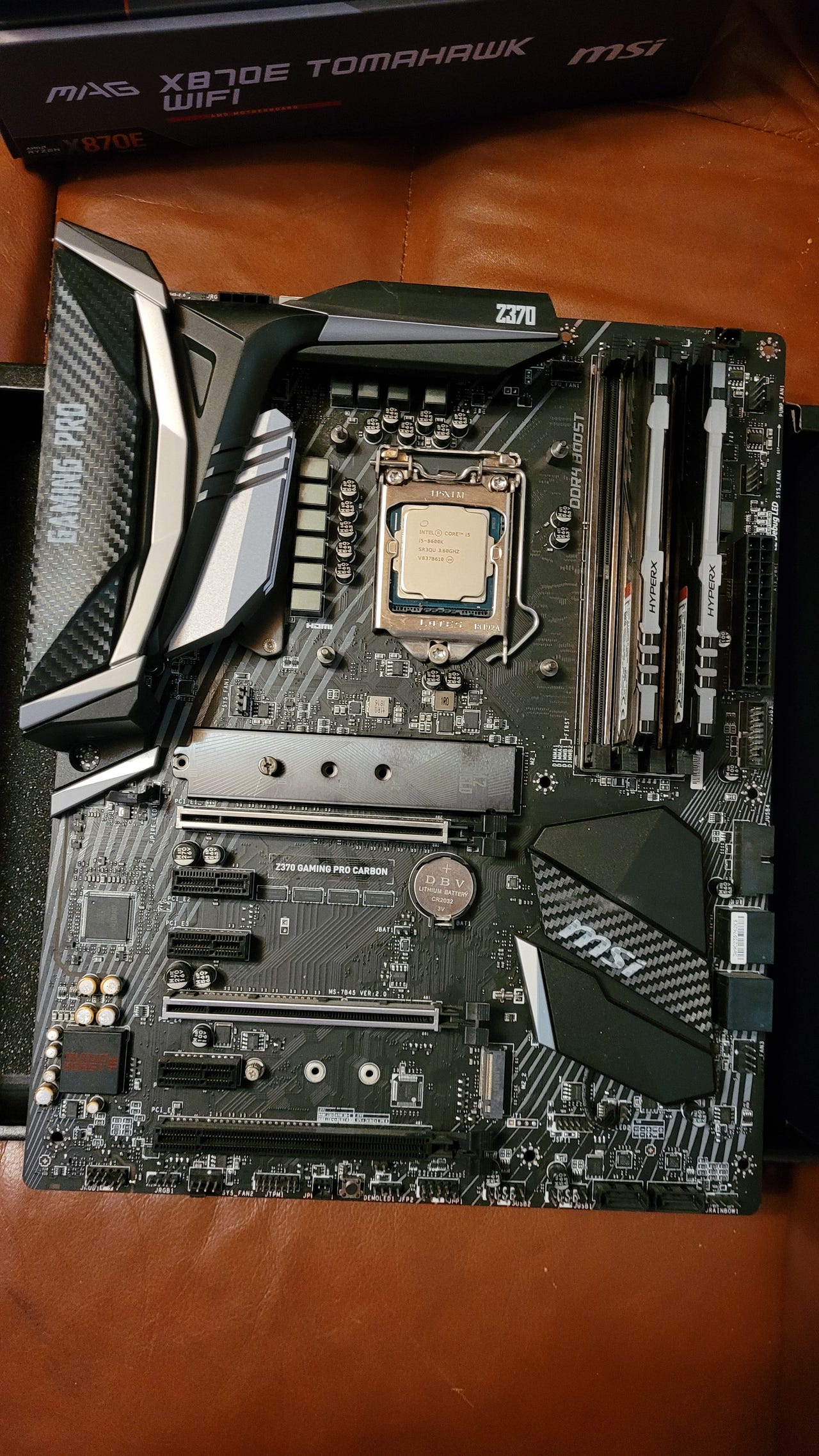 i5 8600k, 2x8GB DDR4, Z370 Gaming Pro Carbon ATX, (Bundle