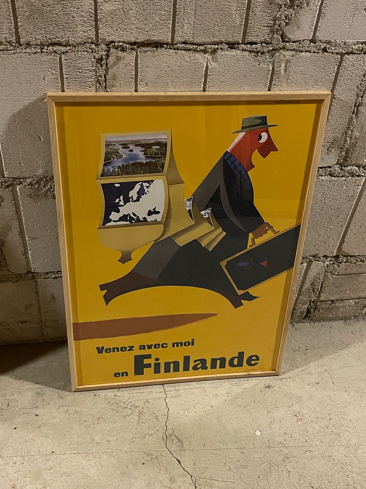 Come to Finland juliste kehyksineen - The Happy French Traveller