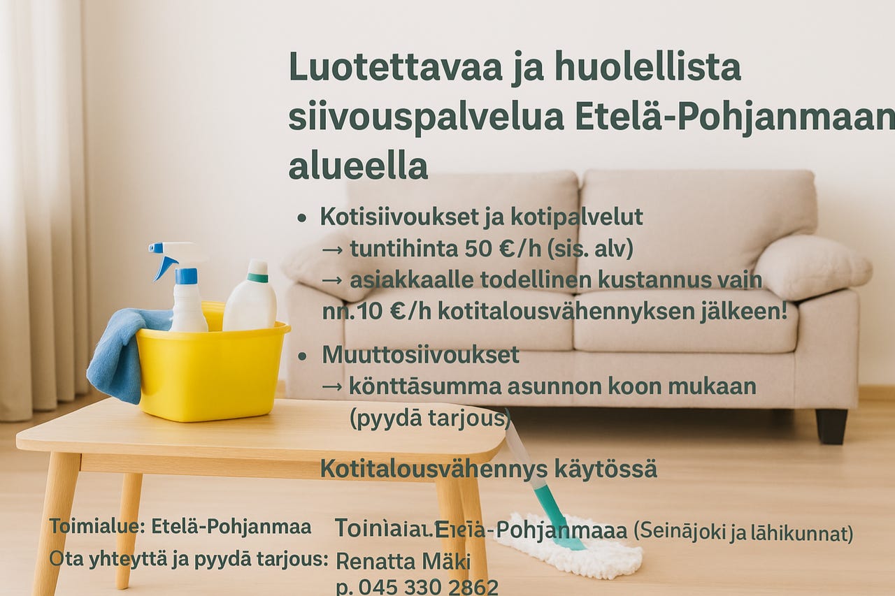 Muuttosiivoukset,kotiapua,kotisiivousta