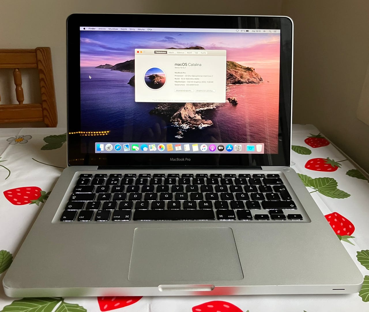 MacBook本体 MacBook Pro mid 2012 A1278 Catalina 16GB MacBook Pro 【中古パソコン】Apple 13.3in MD101J/A A1278 Mid