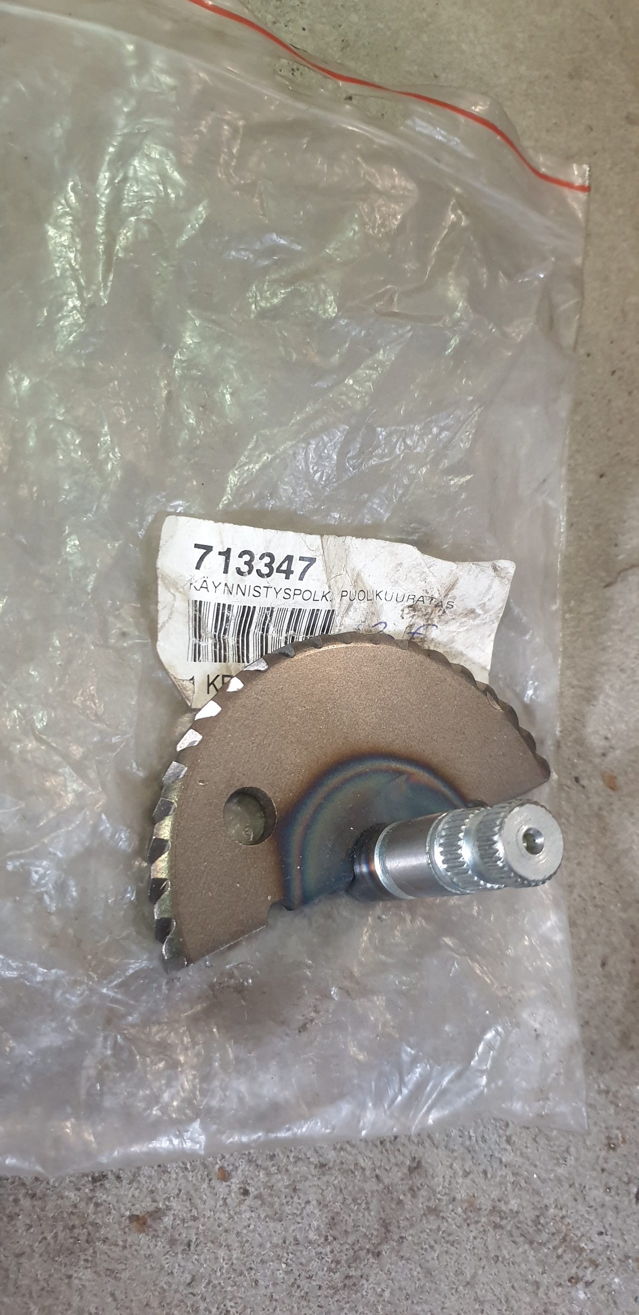 Peugeot mopo käynnistyspolkimenratas