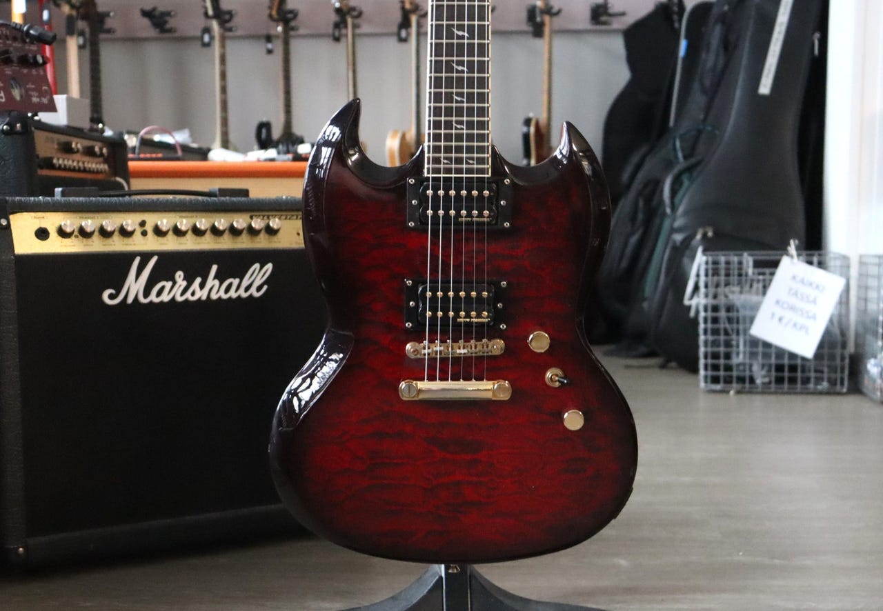 希少品！！EPIPHONE SG CUSTOM PROPHECY 2008年製 2008 Epiphone SG Custom Prophecy w/ EMG 81/85 Pickups and