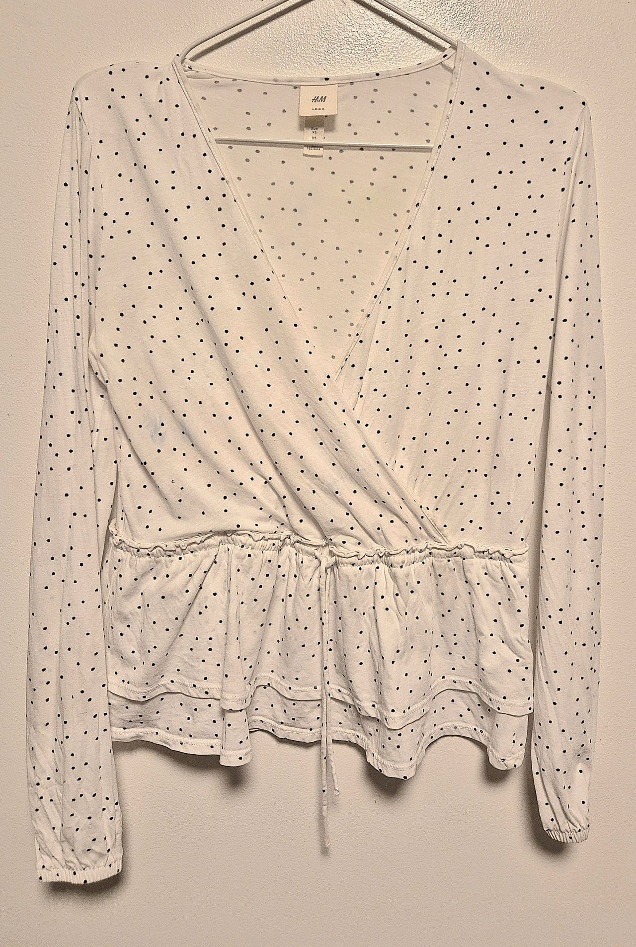 H&M L.O.G.G. pitkähihainen paita, koko XS