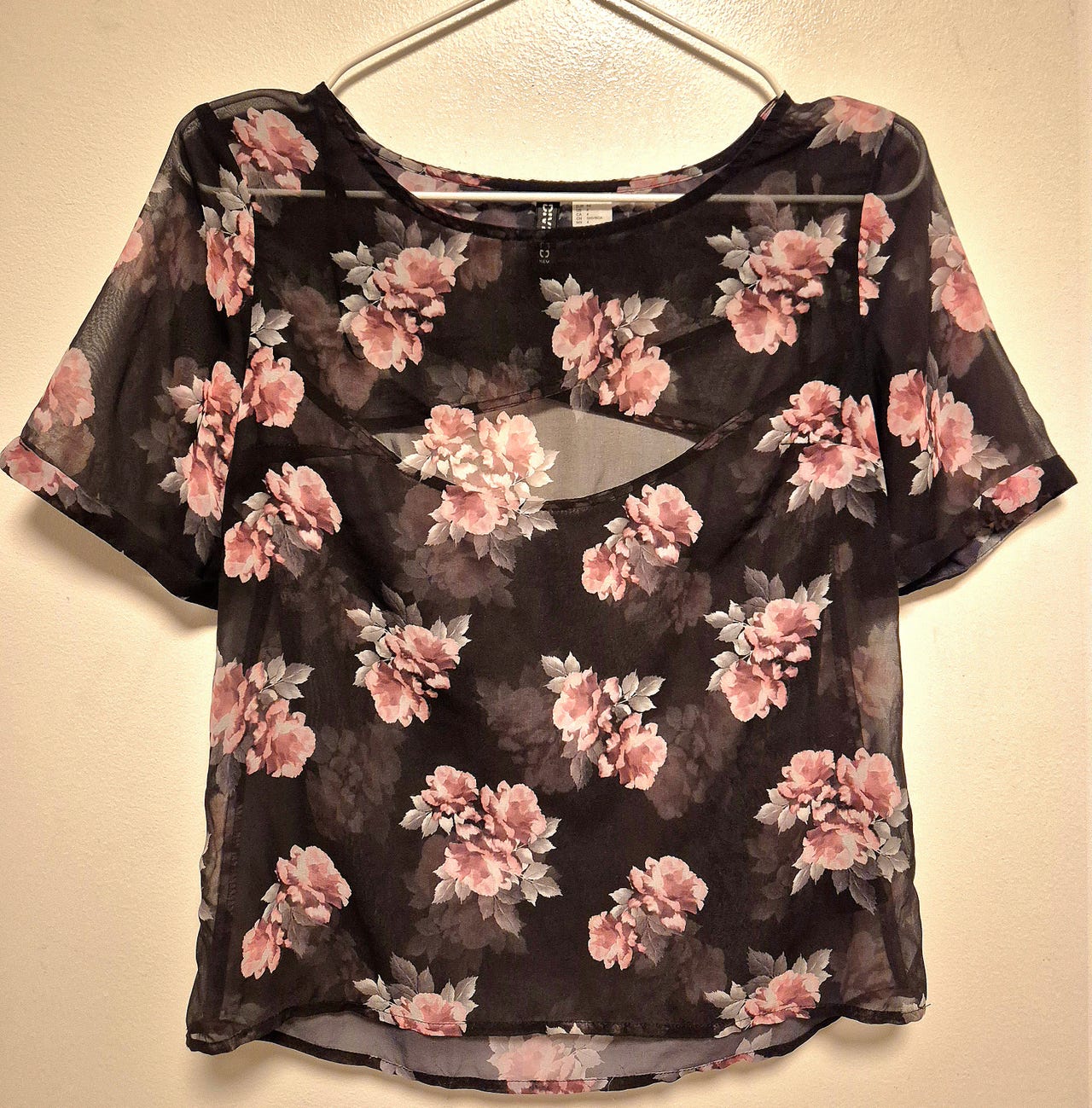 H&M Divided kukkakuosinen paita, koko 34