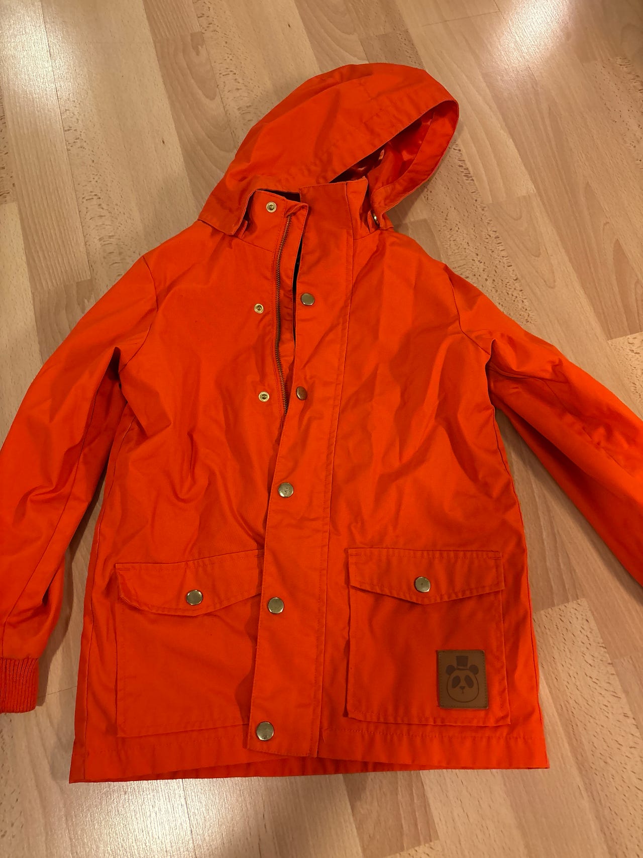 Mini Rodinin oranssi parka/syystakki