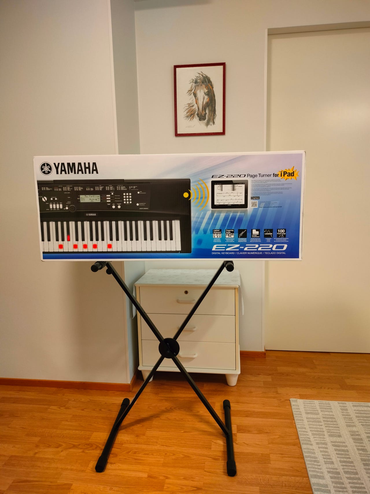 Portable Keyboard Yamaha Ez 220 Stand Yamaha EZ220 Keyboard With
