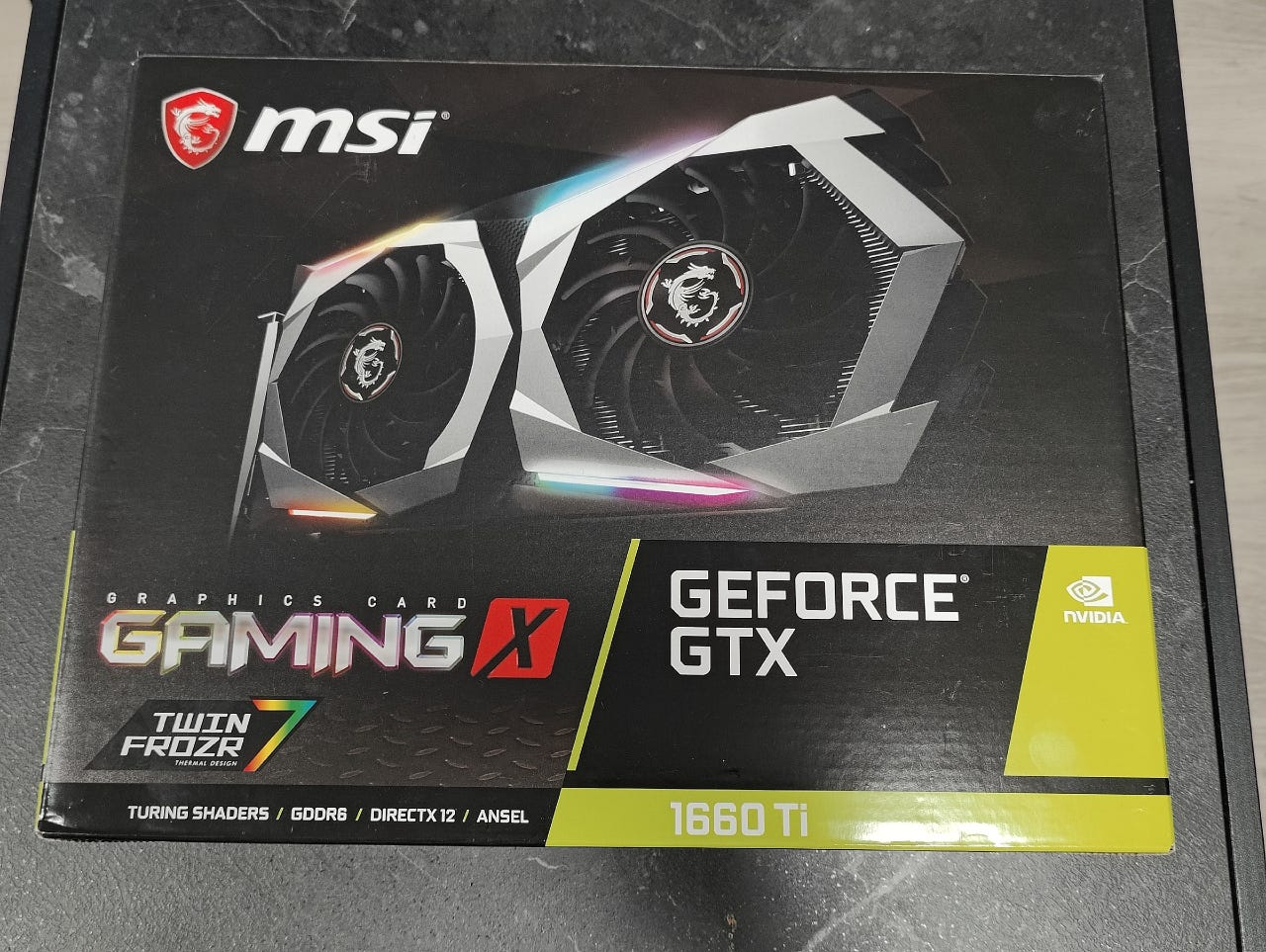 【極美品】MSI GTX1660 GAMING TWIN FROZR 7 GeForce GTX 1660 GAMING X 6G | MSI グラフィックボード