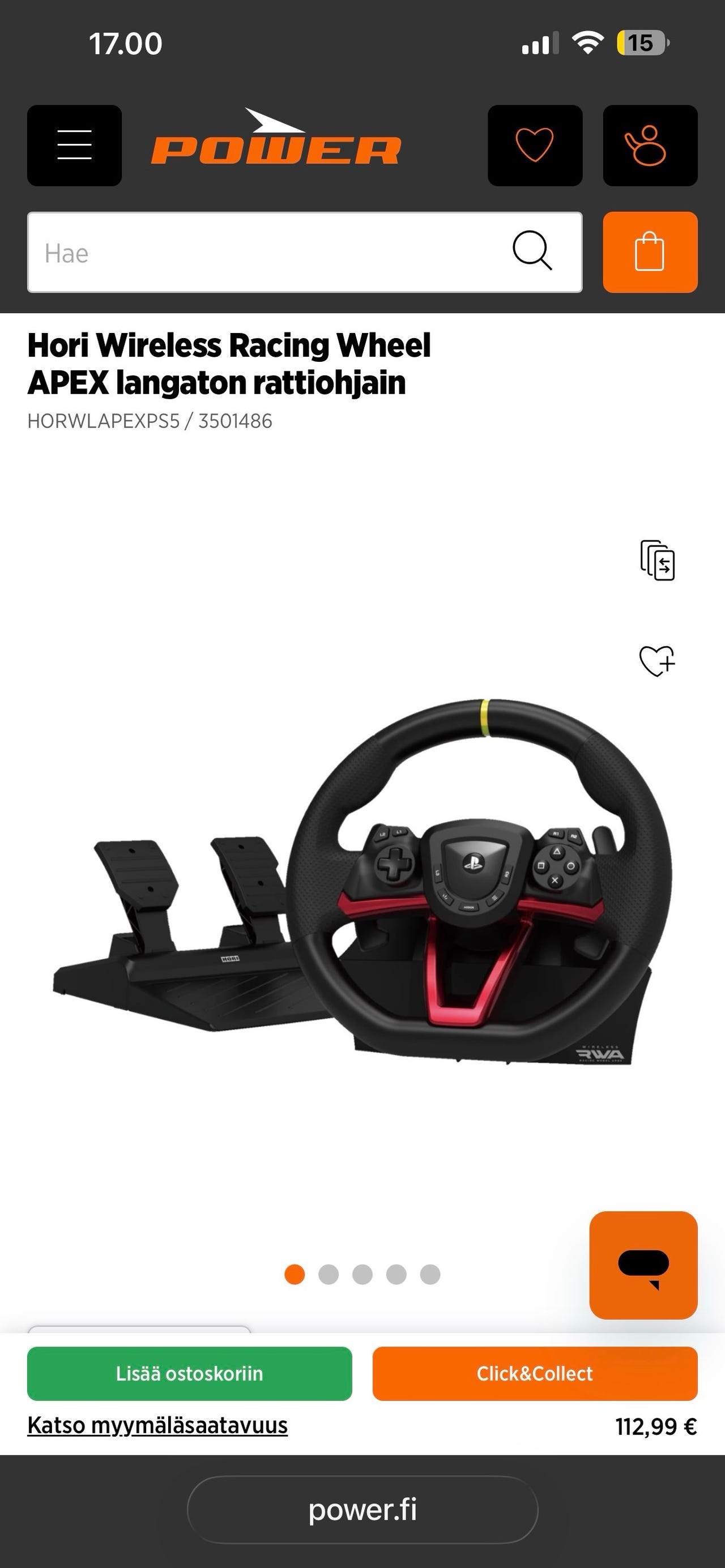 Thrustmaster T300 RS GT Ratti ja polkimet Playstation 4 Musta ja ...