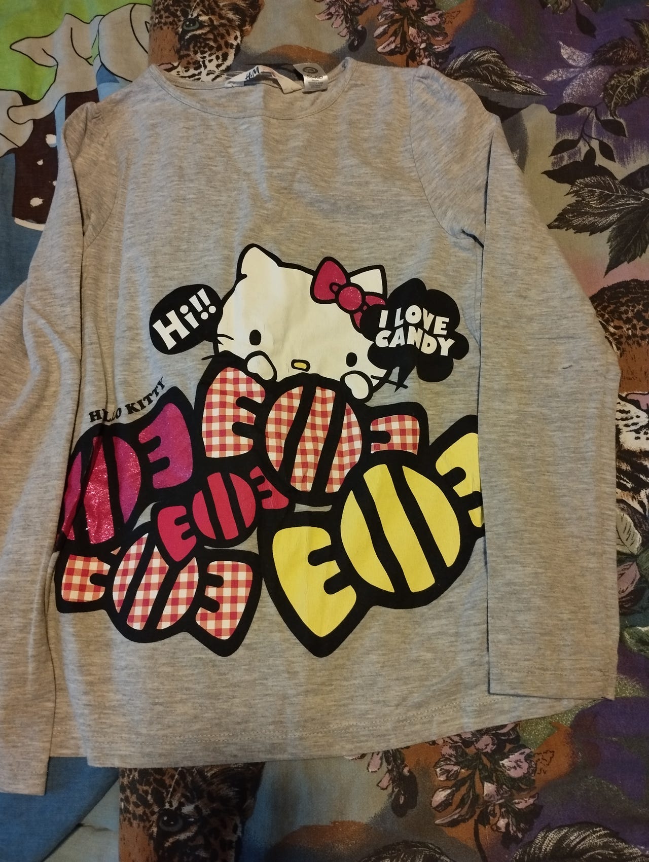 134/140 cm hellokitty pitkähihainen