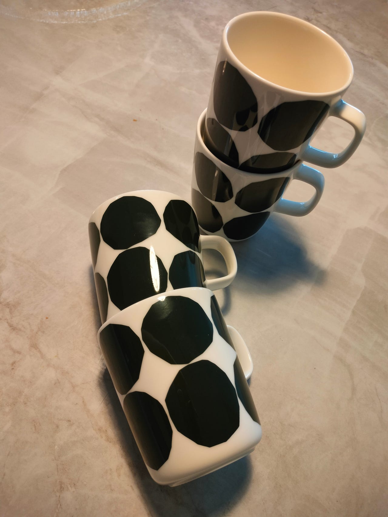 【 marimekko】Big KIVI ✖️2 Marimekko Kivet Off White / Charcoal Bedspread / Throw