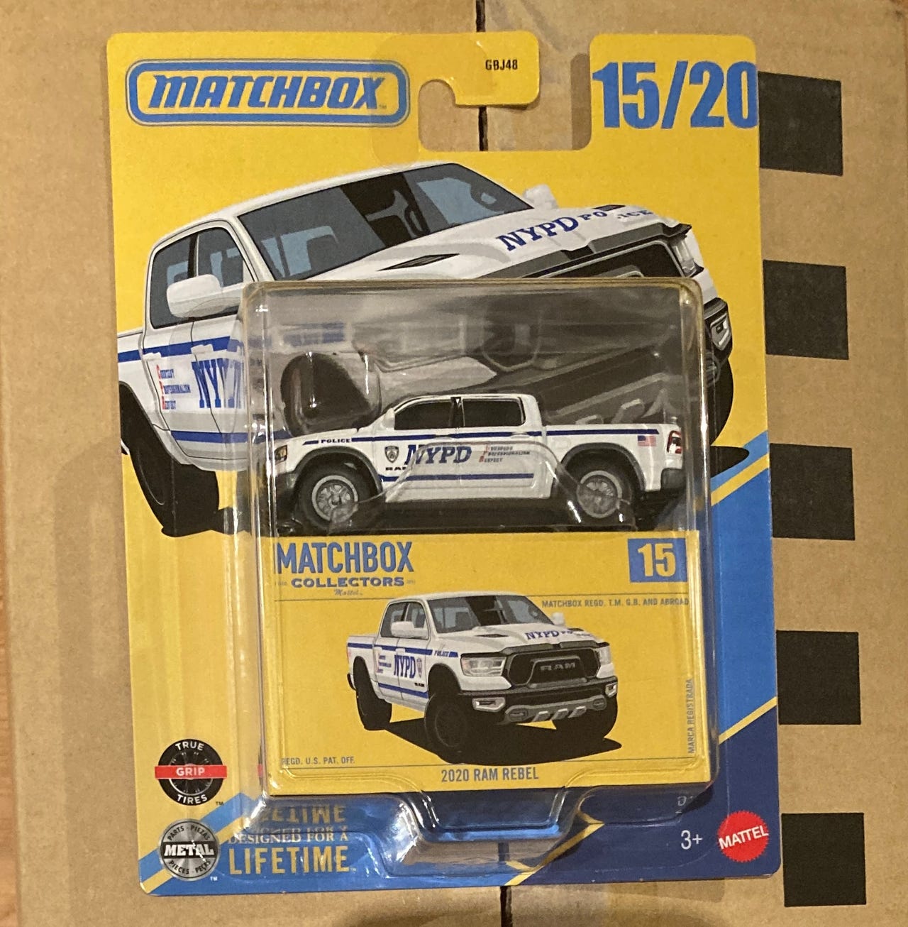 Matchbox Collectors 2020 RAM Rebel NYPD -poliisipikkuauto | Tori