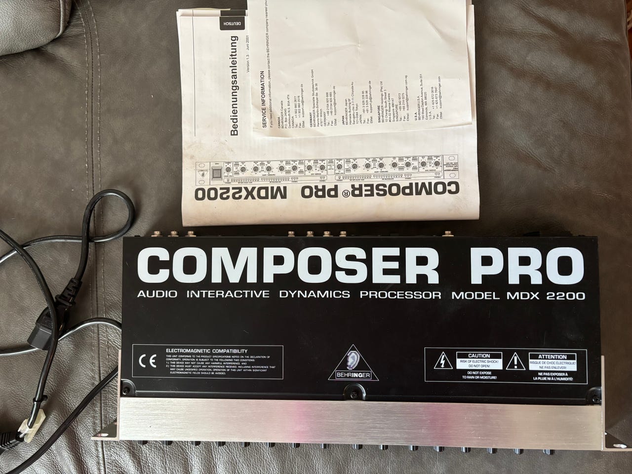 Behringer Composer Pro MDX 2200 -ääniprosessori. | Tori