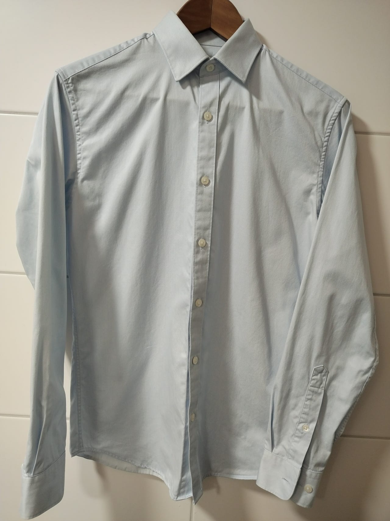 Selected homme vaalean sininen kauluspaita S koko