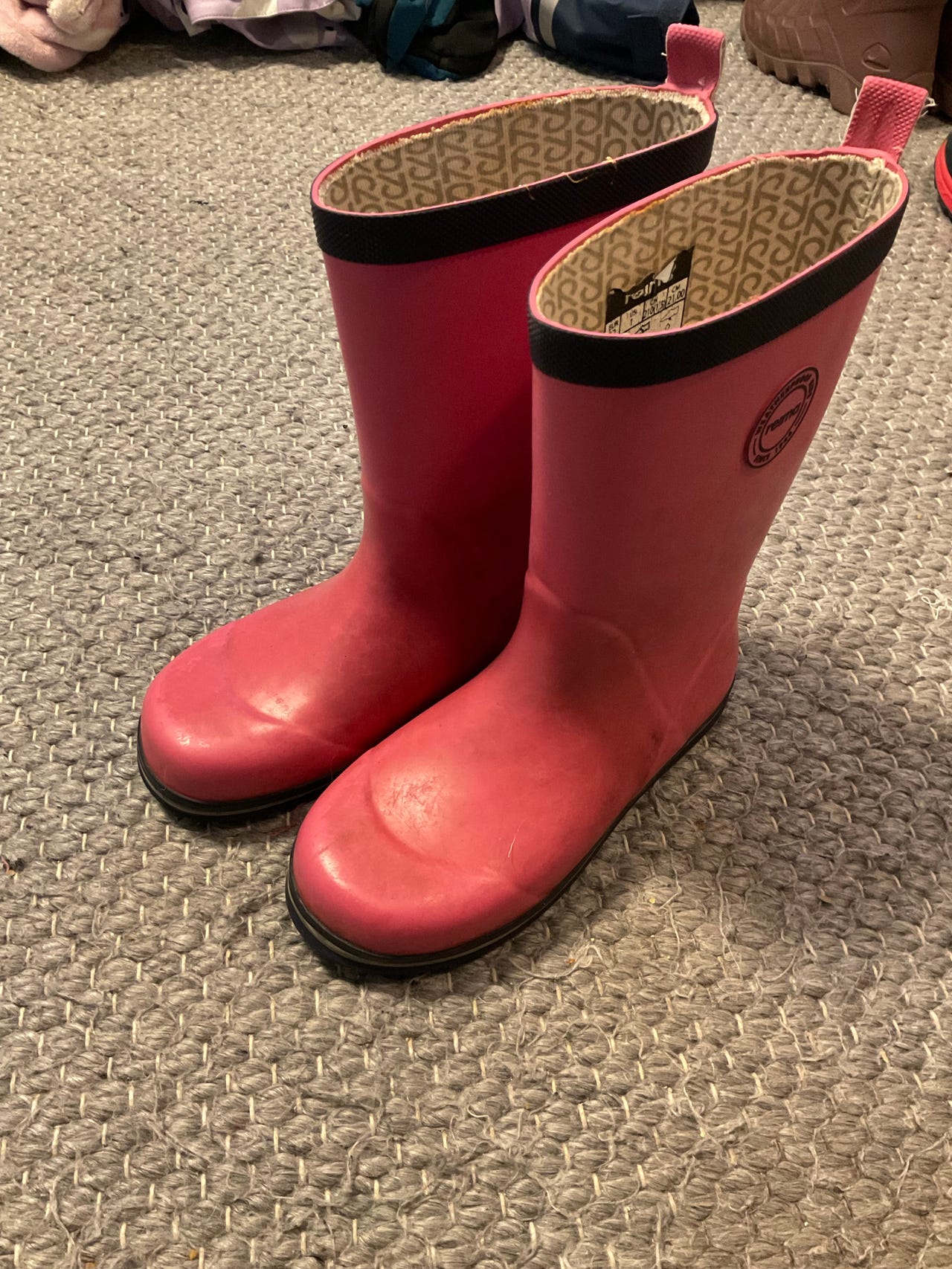 Reima Lasten Kumisaappaat Koko 32 Unisex Vaaleanpunainen