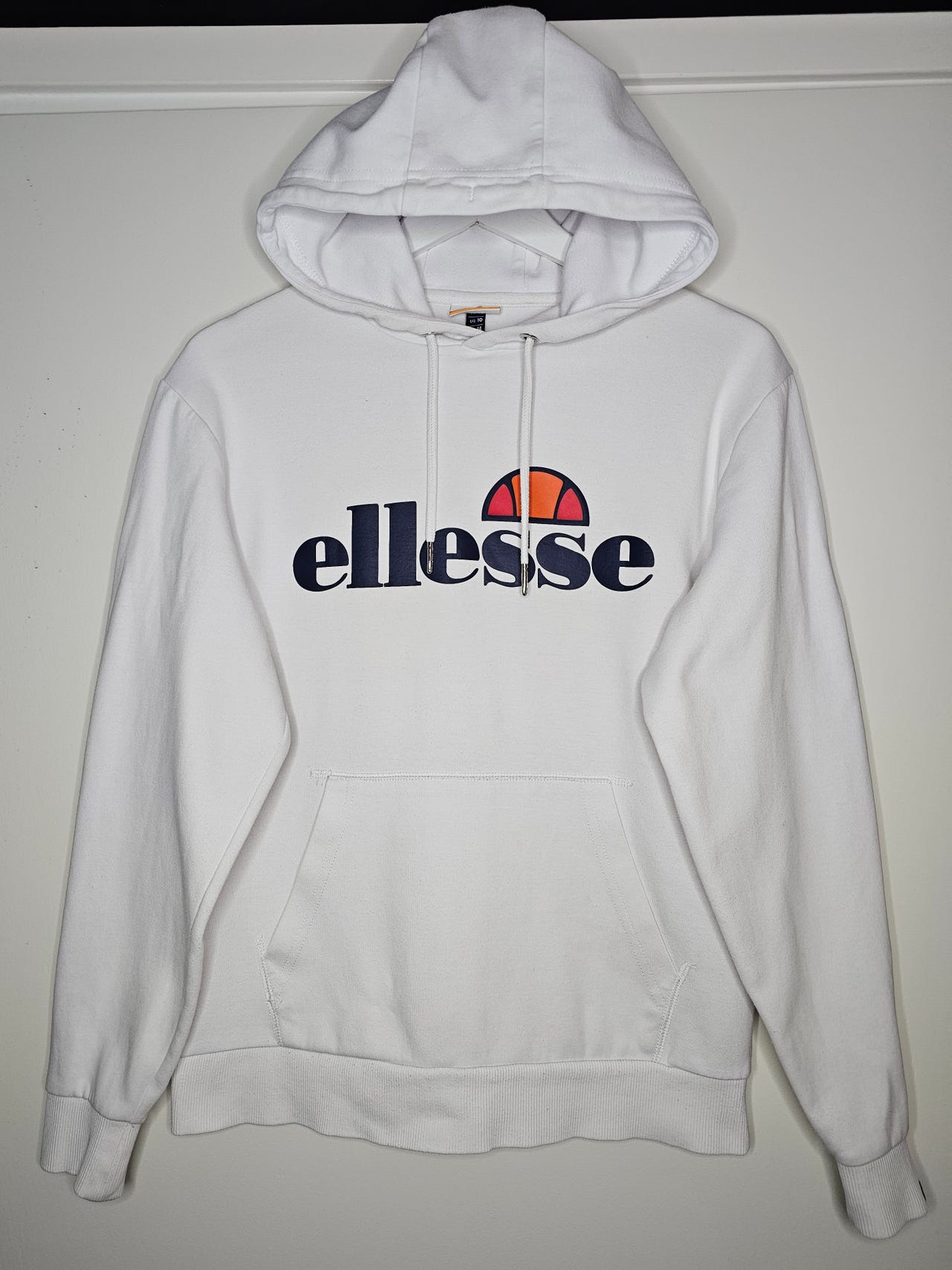 White logo hoodie