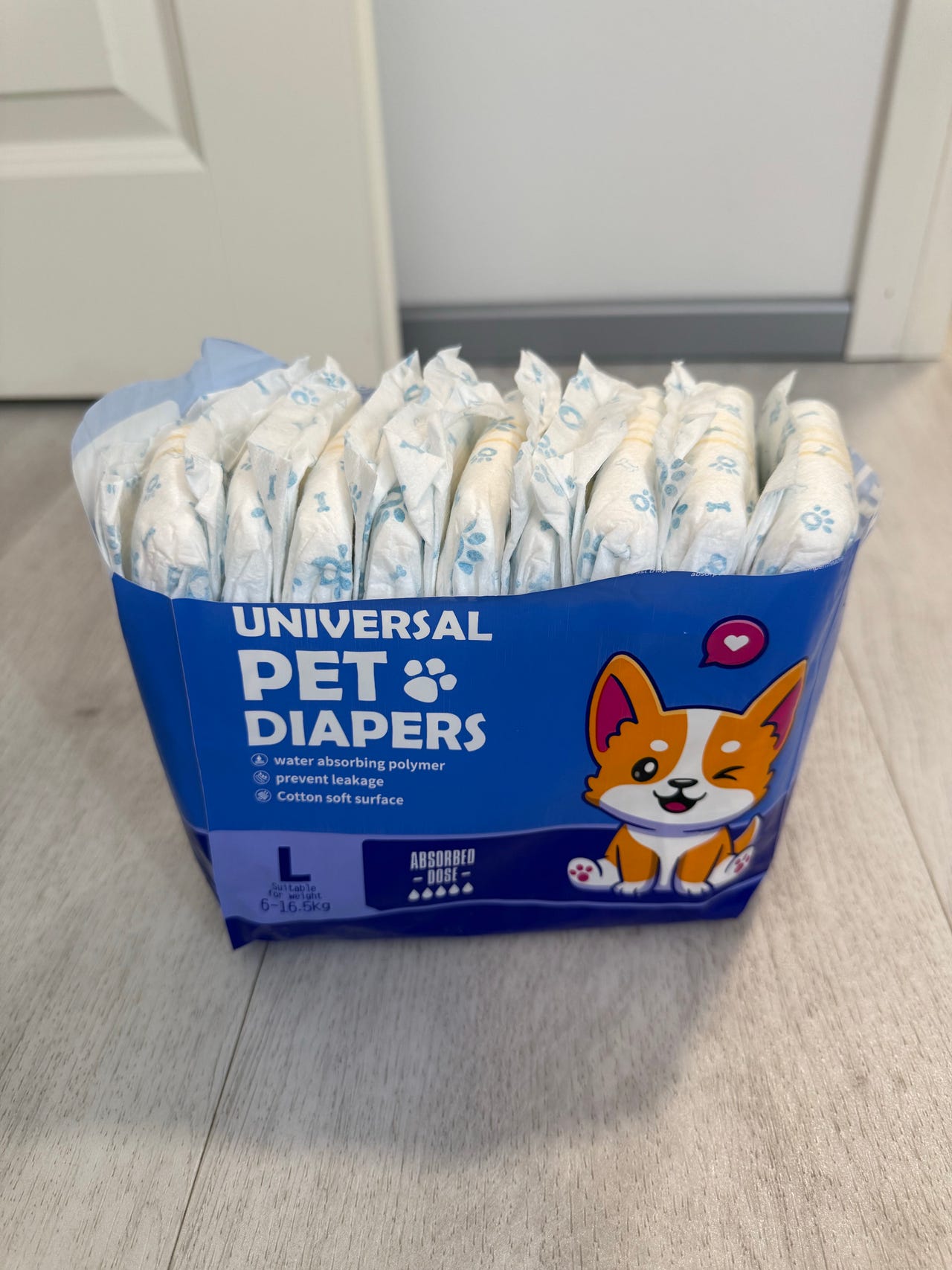 Uroskoirille tarkoitetut vaipat
