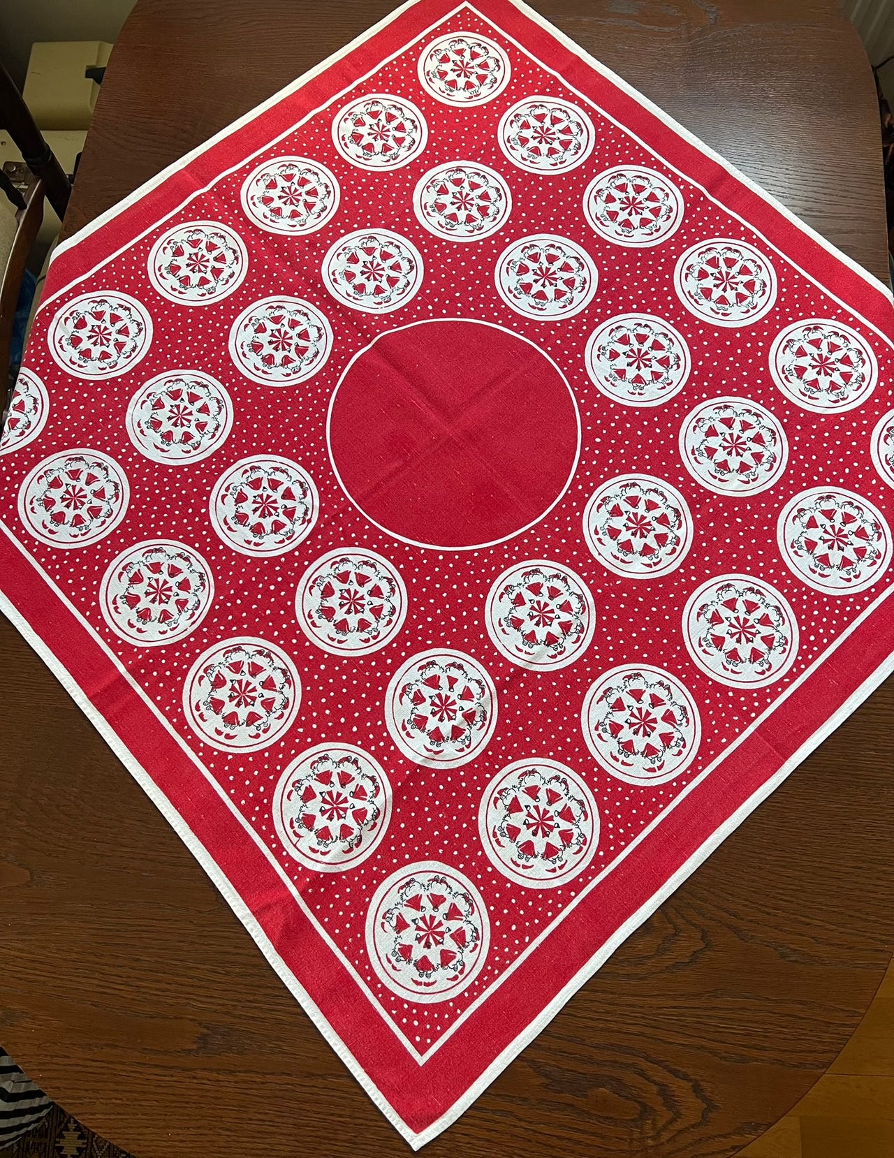 Retro Joululiina 90*90cm