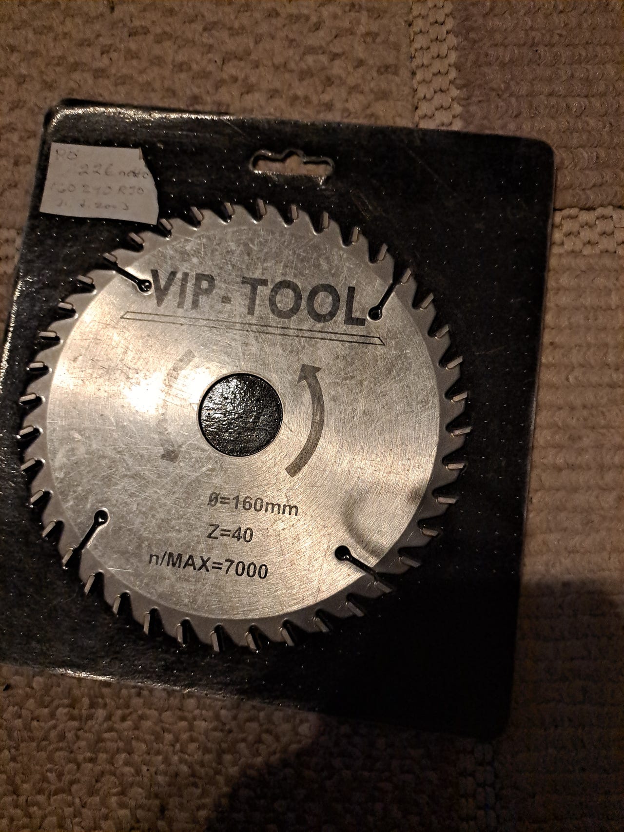 VIP-TOOL 160mm 40-hampainen pyörösahan terä