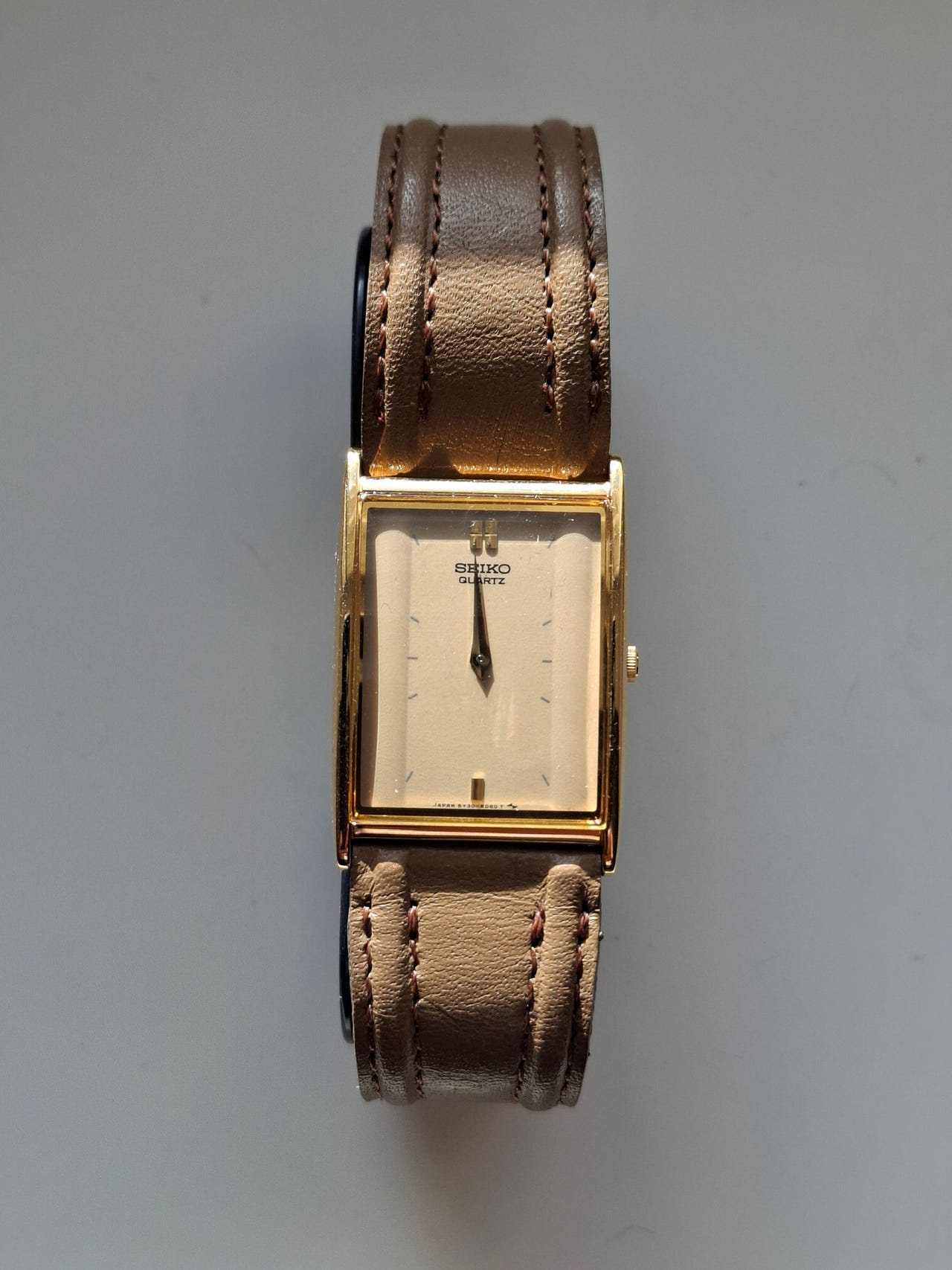 Vintage Seiko Tank Watch, 5Y30-5B7B, käyttämätön | Tori