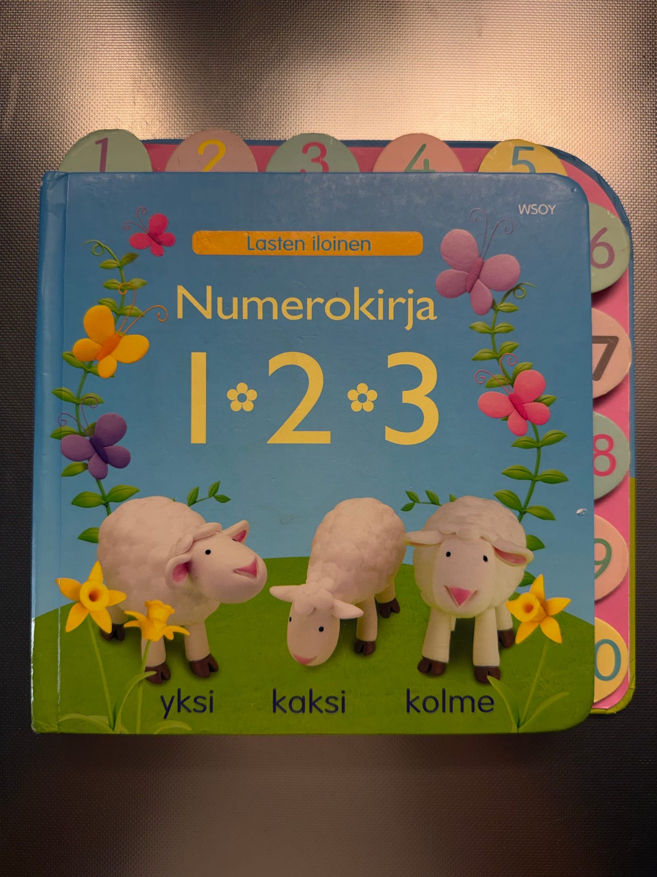 Lasten iloinen Numerokirja 1 2 3