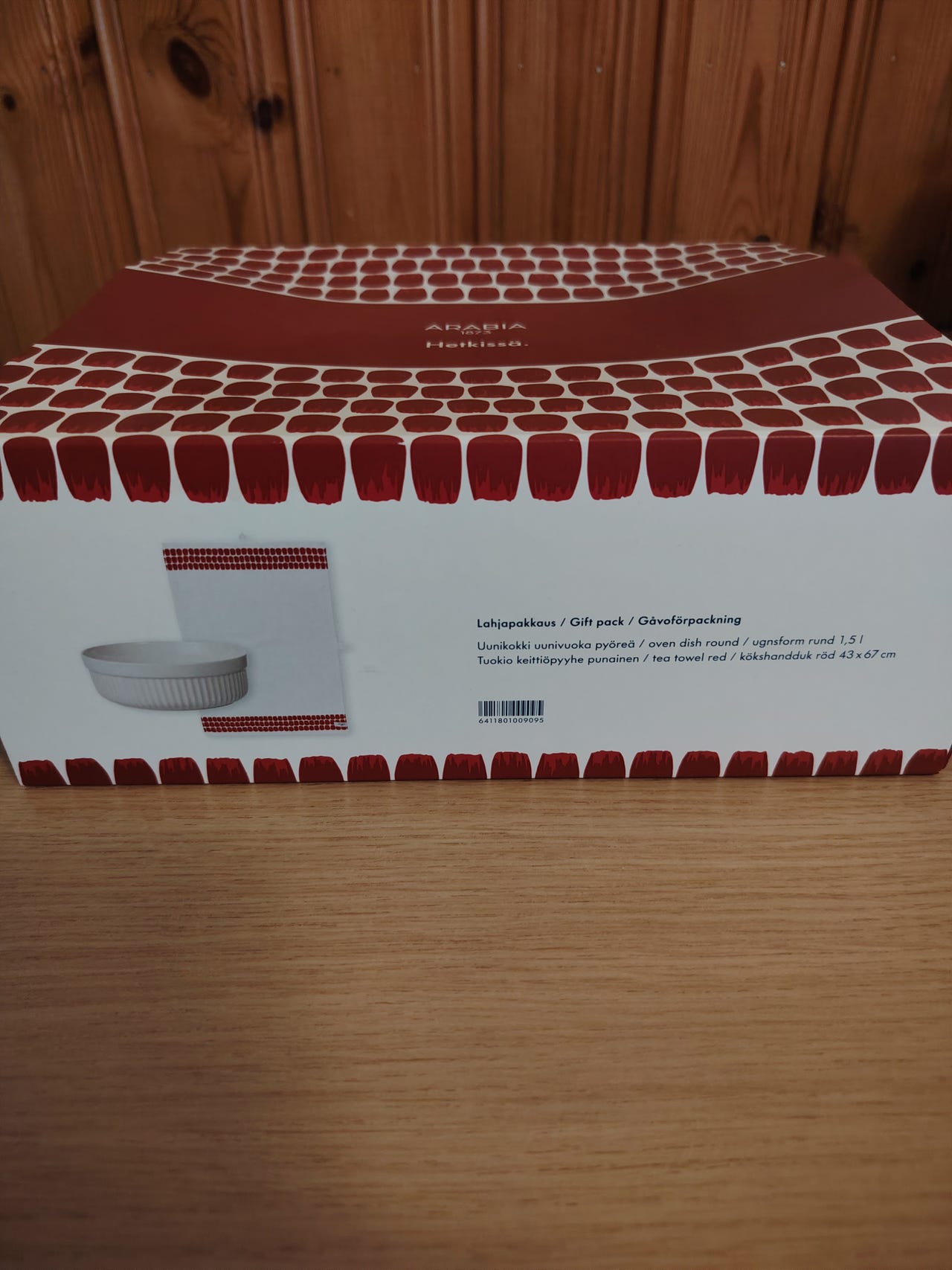 2-osainen keraaminen Arabia uunivuoka