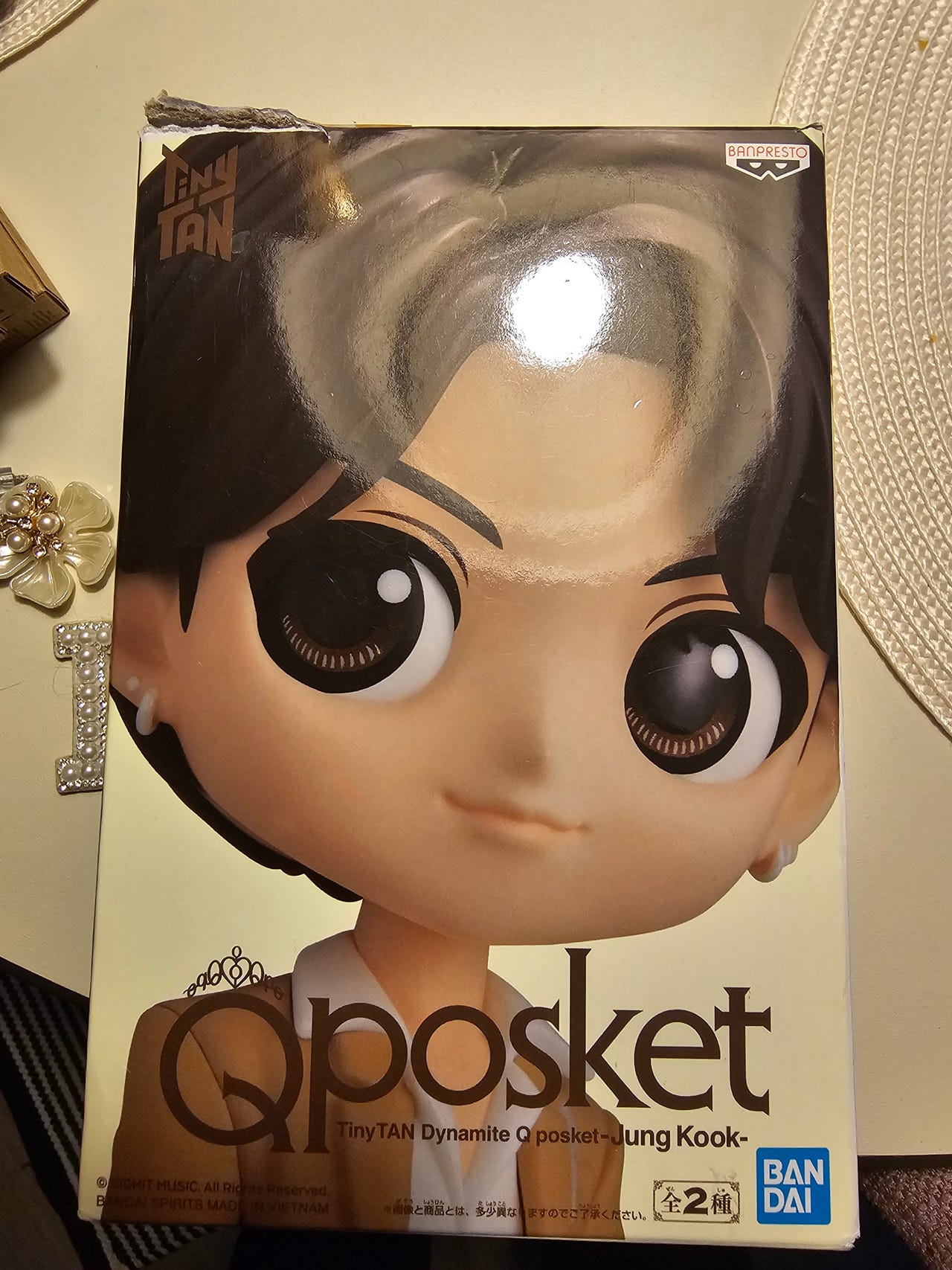 UUSI K pop Qposket Tiny TAN Jungkook hahmo 14 cm