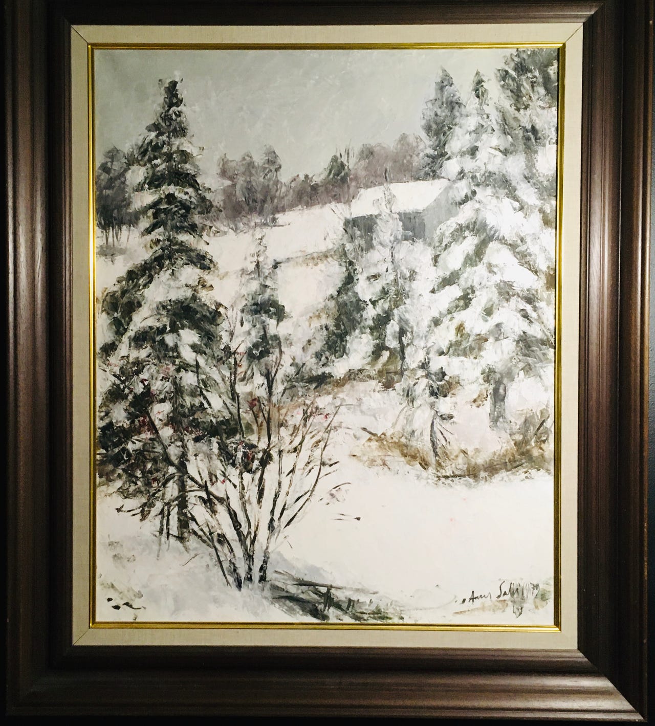 Aares Salli Talvimaisema 1979