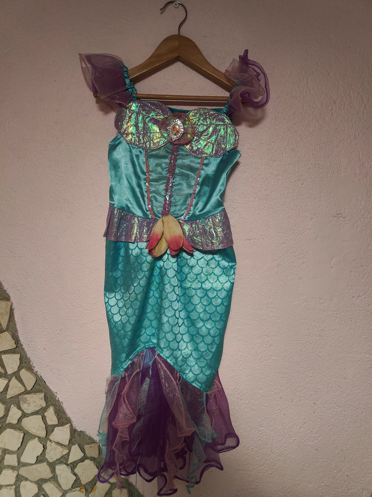 lasten-pieni-merenneito-ariel-mekko-110-116cm-tori