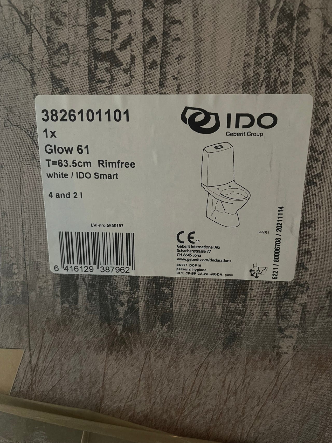 IDO Glow 61 WC-istuin | Tori