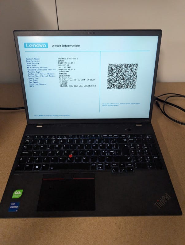 Lenovo Thinkpad P16s Gen 2 TEHOLÄPPÄRI