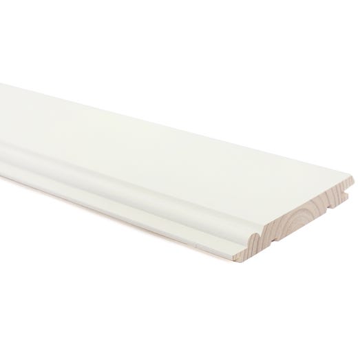 Wicco Valmispaneeli Helmi 15x120 STK PP Valkea Peittomaalattu 4,8