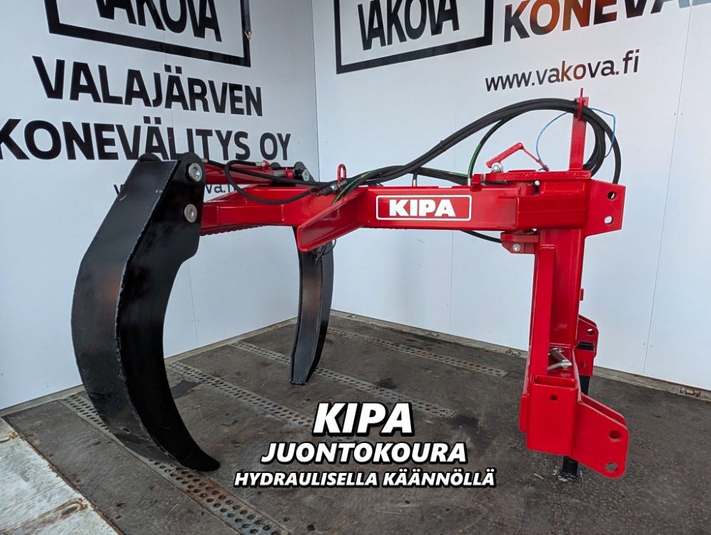 Kipa juontokoura hydraulikäännöllä - UUSI - Katso video!