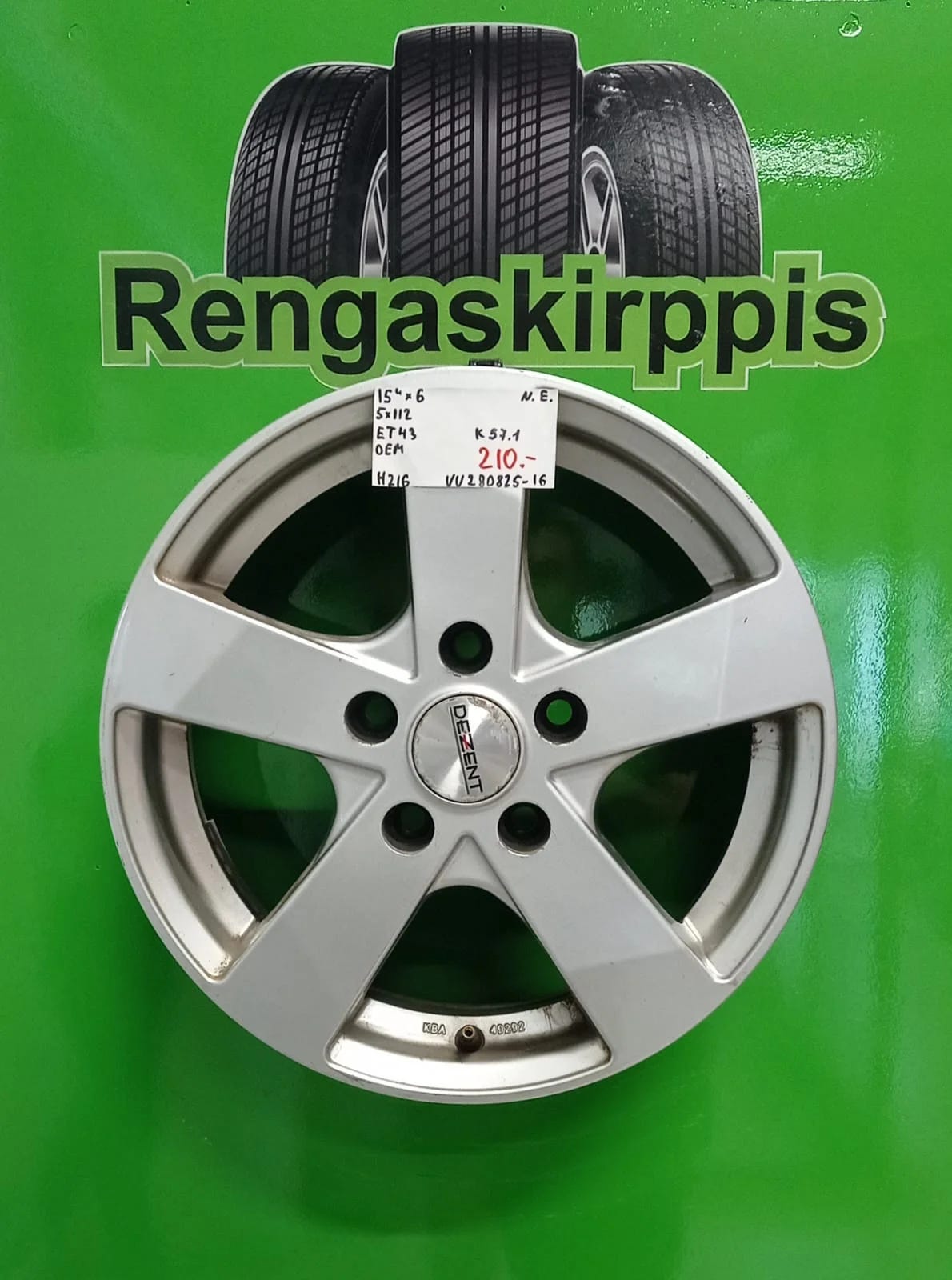 15″ 5×112 ET43 K57,1 15″x6
