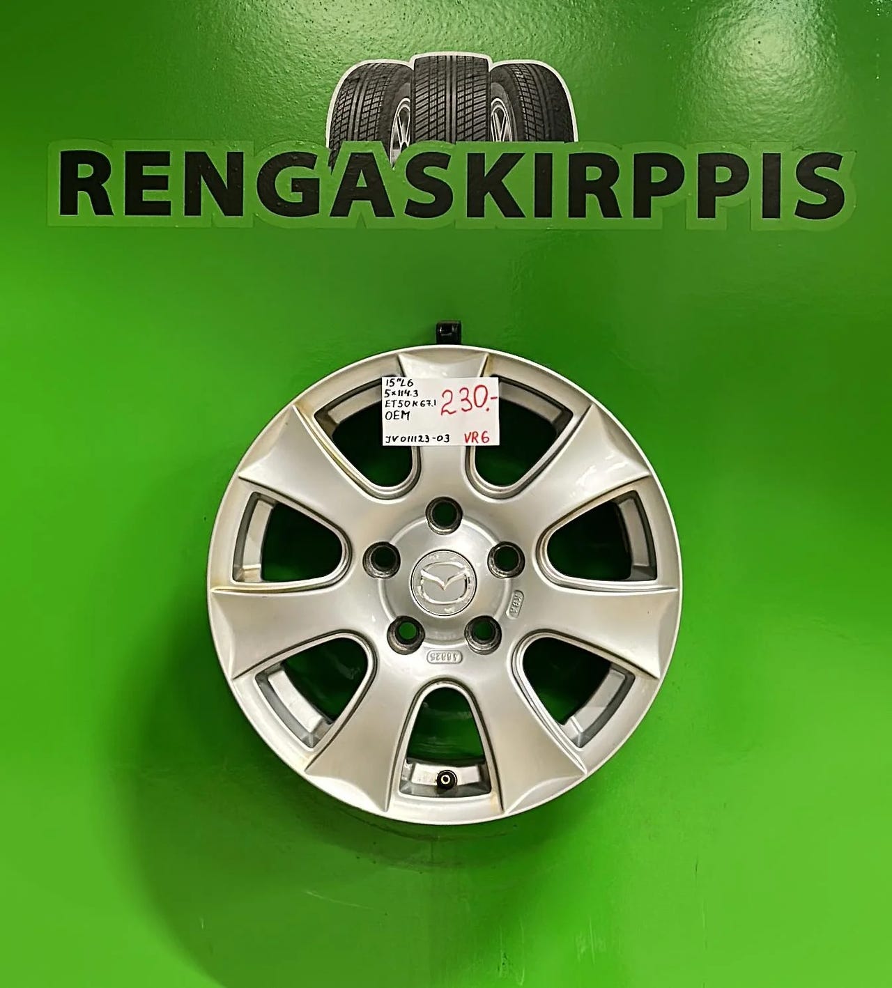 15″ 5×114,3 ET50 K67,1 15×6 MAZDA ORIGINAL