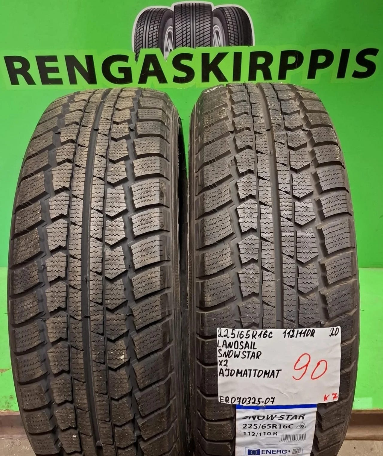 225/65R16C Landsail Snow Star 112/110R kitkarenkaat (ajamattomat)