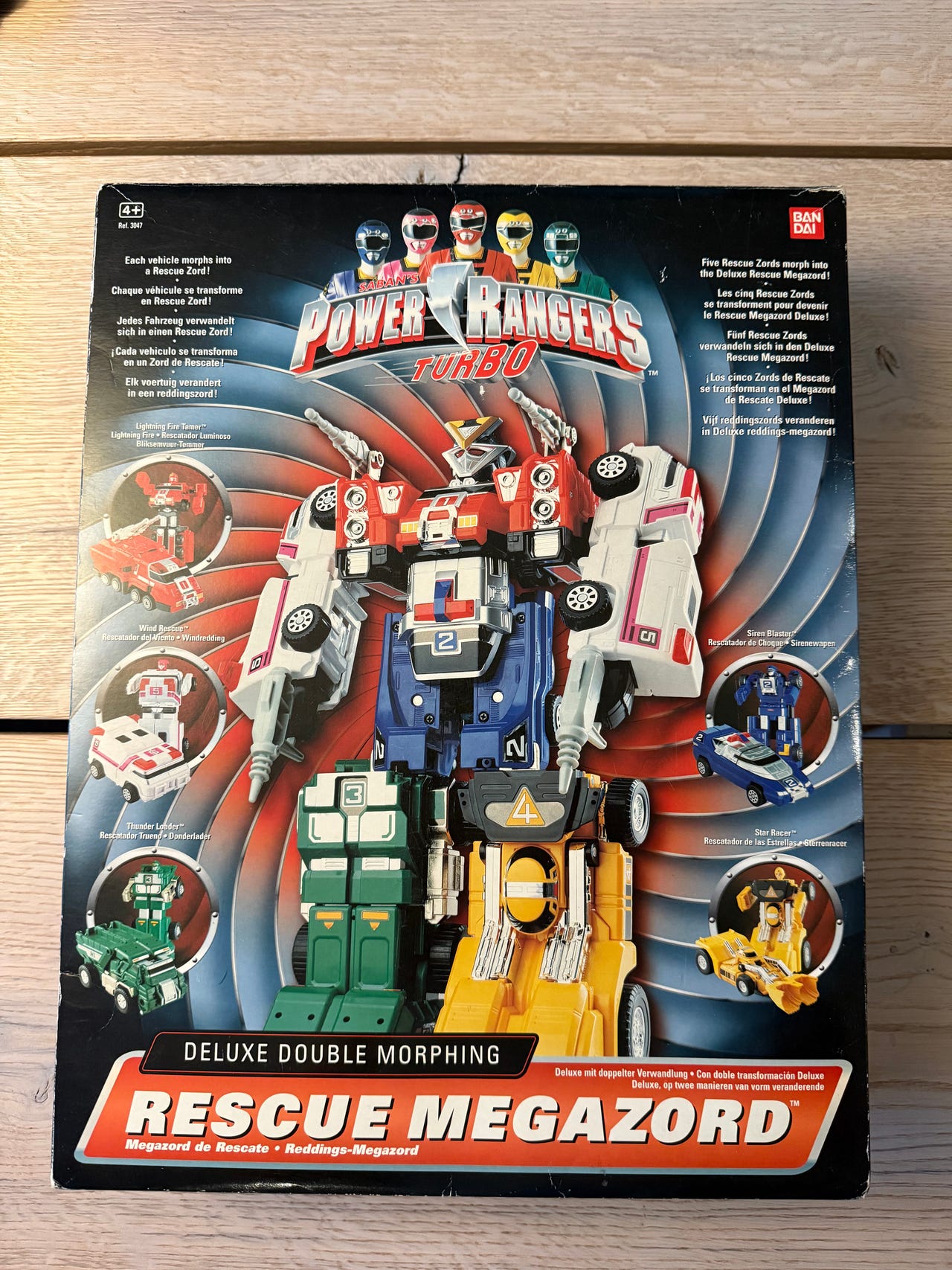 Power Rangers Turbo Deluxe Rescue Megazord (1997) - Original Box